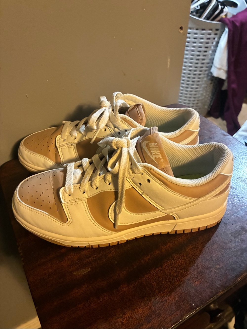 Nike Women’s Low-Top Sneakers in Cream and Tan